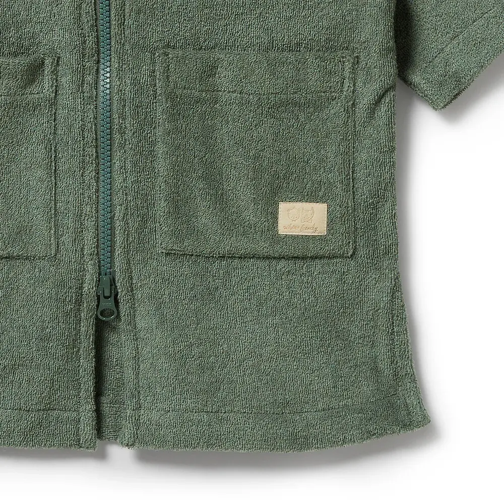 Wilson & Frenchie Wilson and Frenchy Moss Organic Terry Hooded Towel