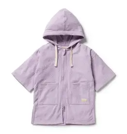 Wilson & Frenchy Wilson and Frenchy Lavender Shells Organic Terry Hooded Towel