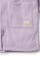 Wilson & Frenchie Wilson and Frenchy Lavender Shells Organic Terry Hooded Towel
