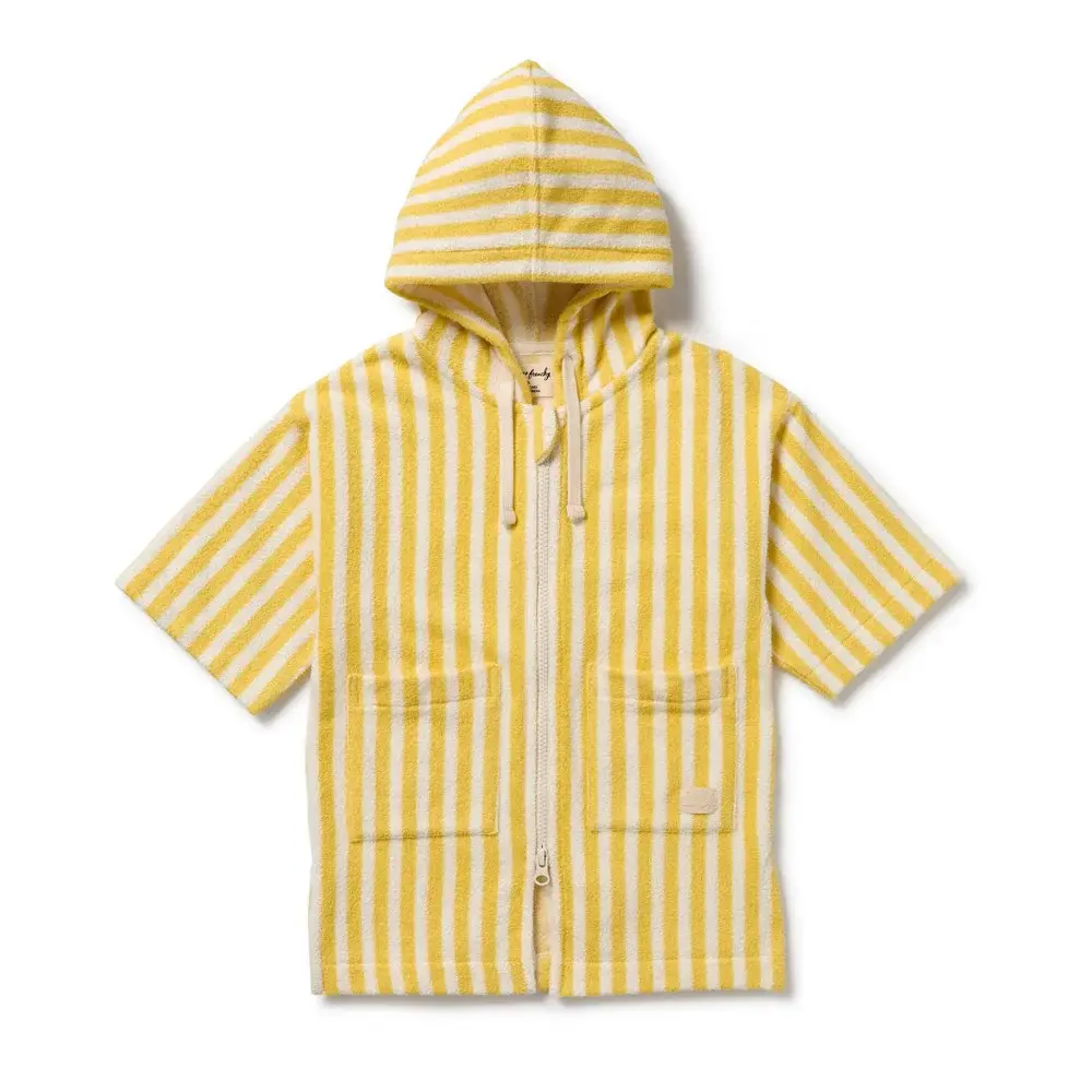 Wilson & Frenchie Wilson and Frenchy Honey Wave Organic Terry Hooded Towel