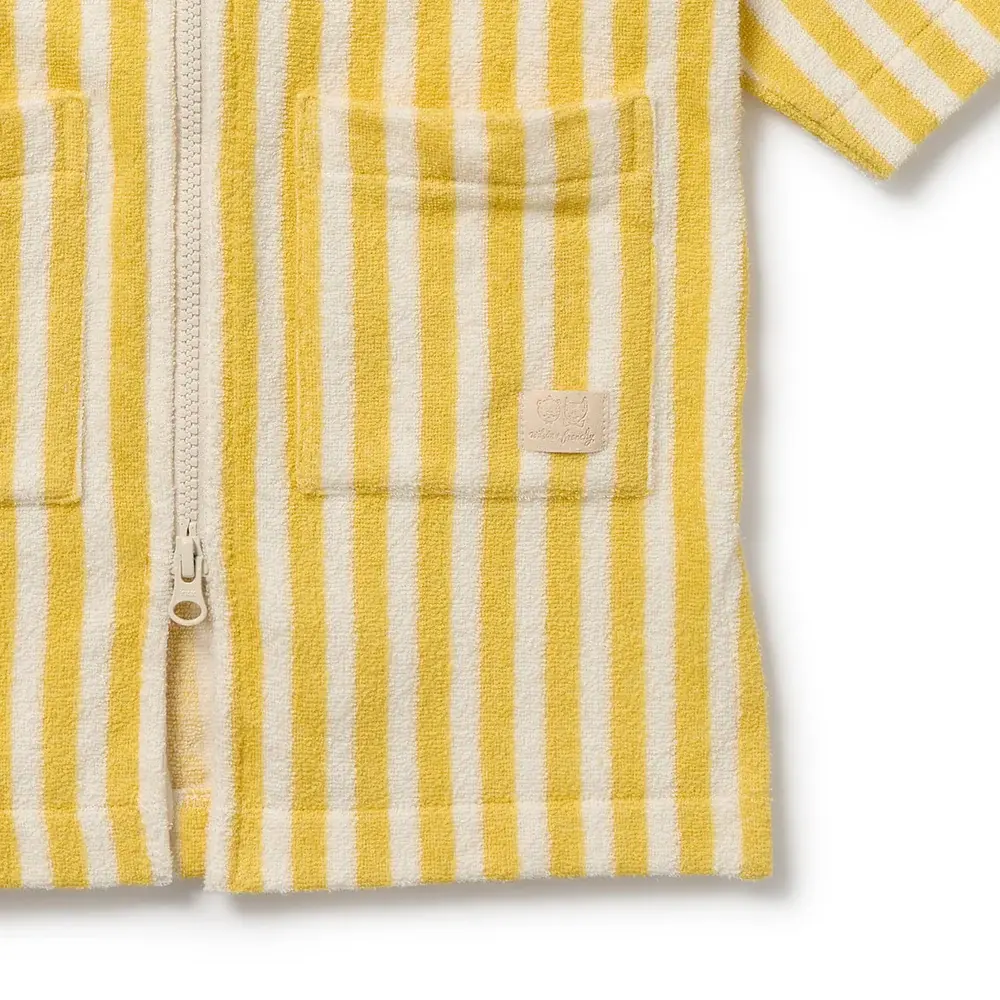 Wilson & Frenchie Wilson and Frenchy Honey Wave Organic Terry Hooded Towel