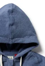 Wilson & Frenchie Wilson and Frenchy Deep Blue Organic Terry Hooded Towel