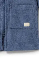 Wilson & Frenchie Wilson and Frenchy Deep Blue Organic Terry Hooded Towel