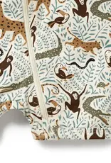 Wilson & Frenchie Wilson and Frenchy Mini Jungle Organic Boyleg Zipsuit