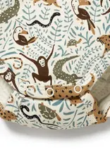 Wilson & Frenchie Wilson and Frenchy Mini Jungle Organic Henley Bodysuit