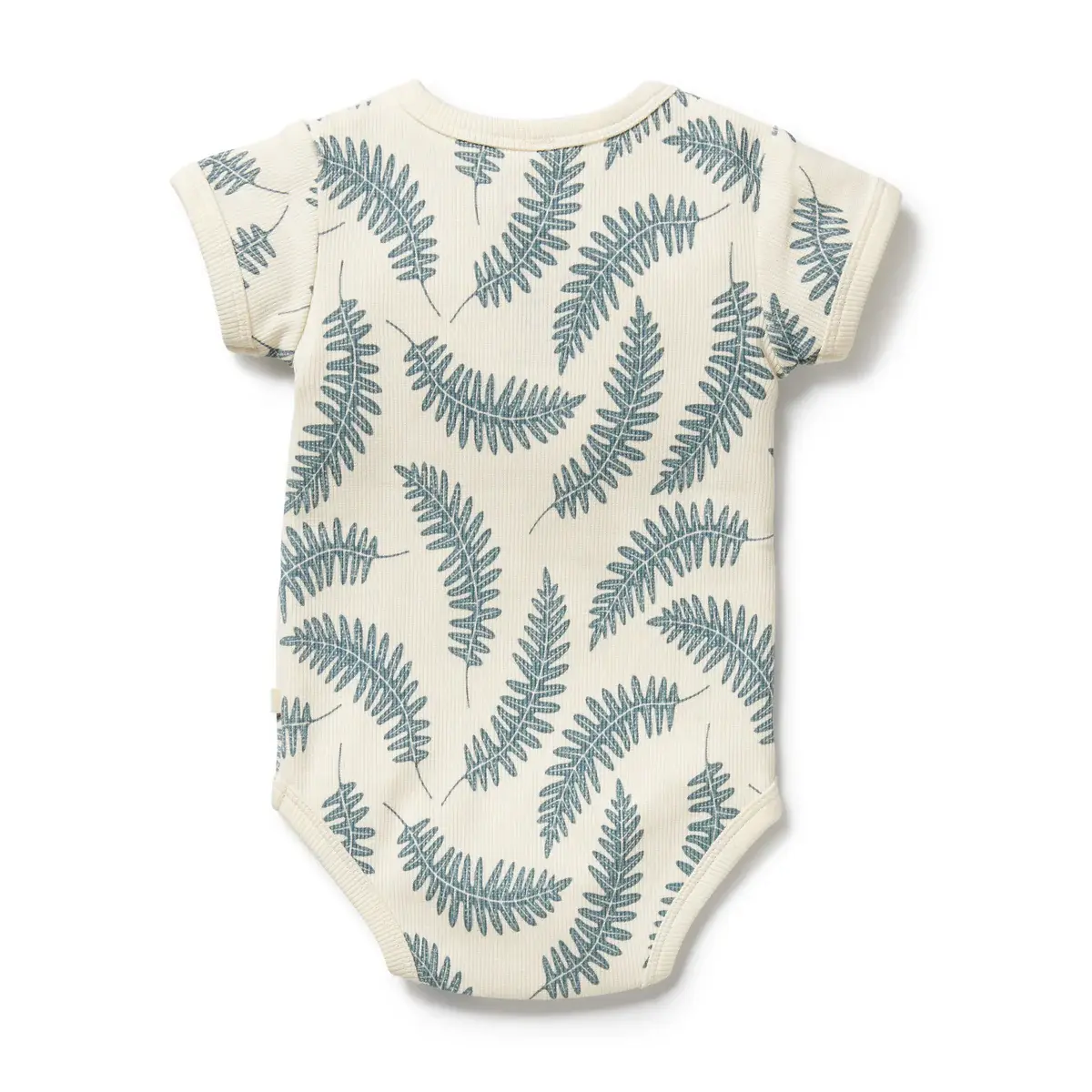 Wilson & Frenchie Wilson and Frenchy Little Fronds Organic Henley Bodysuit