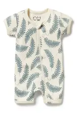 Wilson & Frenchy Wilson and Frenchy Little Fronds Organic Boyleg Zipsuit