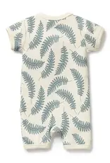 Wilson & Frenchie Wilson and Frenchy Little Fronds Organic Boyleg Zipsuit