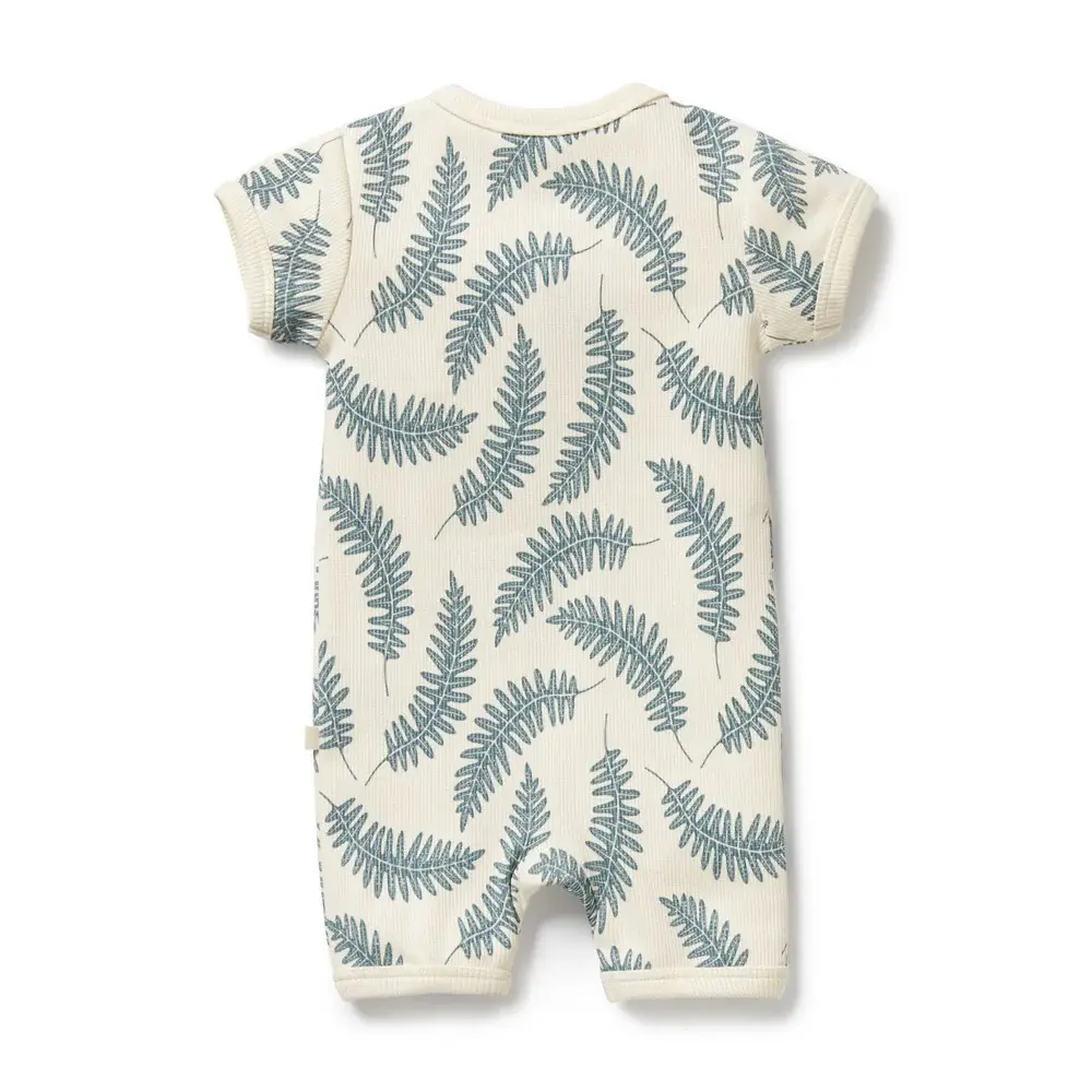Wilson & Frenchie Wilson and Frenchy Little Fronds Organic Boyleg Zipsuit