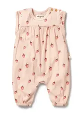 Wilson & Frenchie Wilson and Frenchy Strawberry Kisses Organic Growsuit