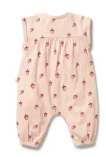 Wilson & Frenchie Wilson and Frenchy Strawberry Kisses Organic Growsuit