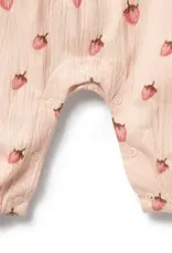 Wilson & Frenchie Wilson and Frenchy Strawberry Kisses Organic Growsuit