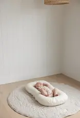 Linen Label Linen Label Baby Lounger Nest + Linen Cover | Stripe Natural