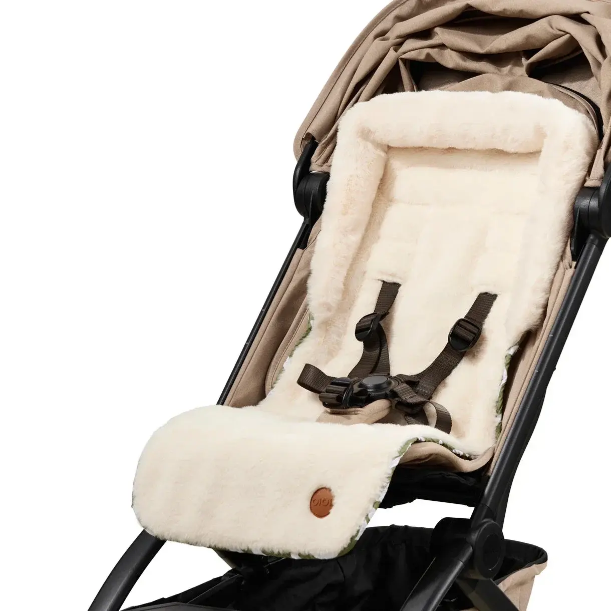 OiOi OiOi Green Squiggle/Fleece Pram Liner