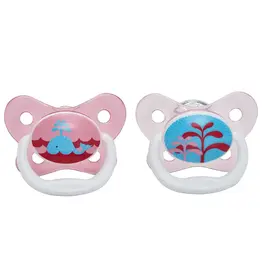 Dr Browns Dr Brown’s PreVent Contoured Pacifier STAGE 1 - (2 Pack) 0-6 months Pink