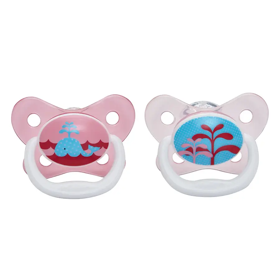 Dr Browns Dr Brown’s PreVent Contoured Pacifier STAGE 1 - (2 Pack) 0-6 months Pink
