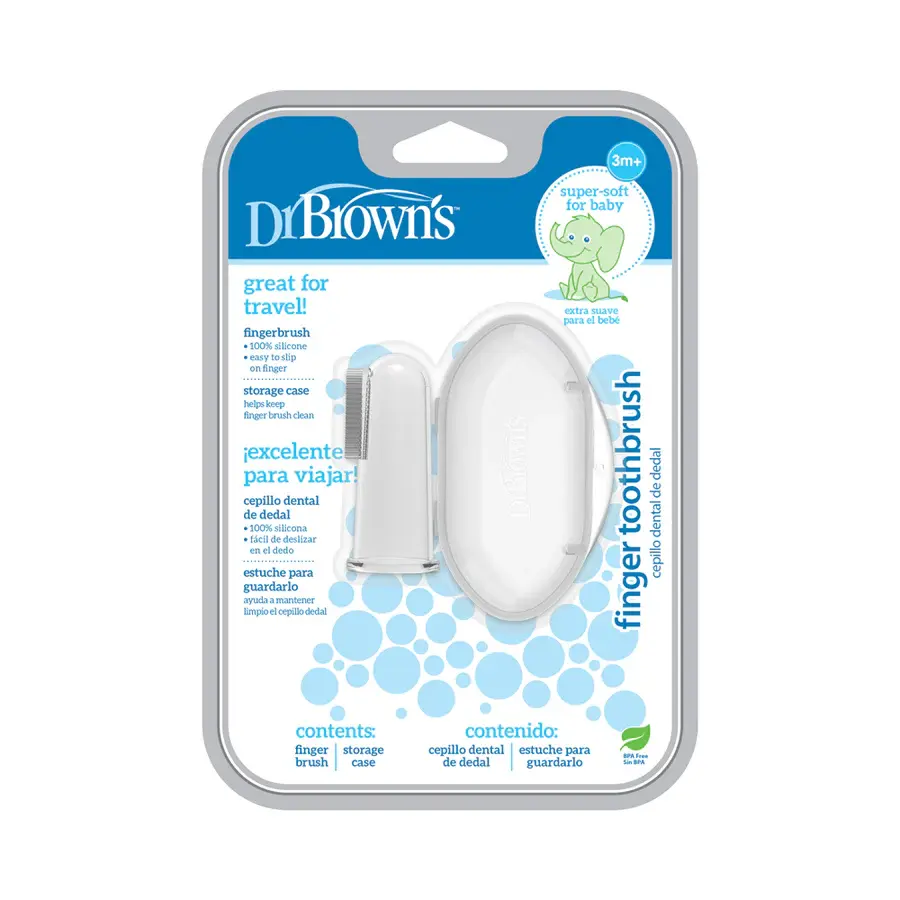 Dr Browns Dr Brown’s Silicone Finger Toothbrush with Cas