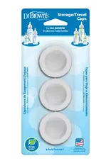 Dr Browns Dr Brown’s Travel Storage Caps Narrow Neck (3Pk)