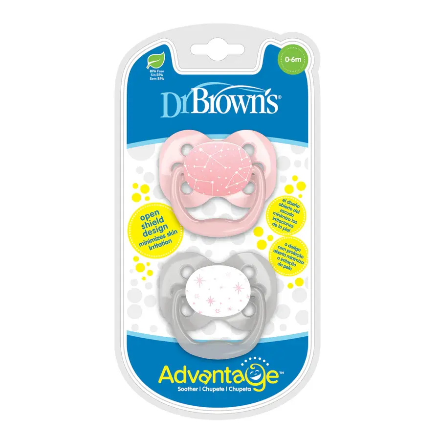 Dr Browns Dr Brown's Advantage Pacifier, Stage 1, 2 Pack