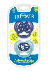 Dr Browns Dr Brown's Advantage Pacifier, Stage 1, 2 Pack