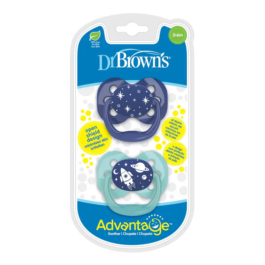 Dr Browns Dr Brown's Advantage Pacifier, Stage 1, 2 Pack