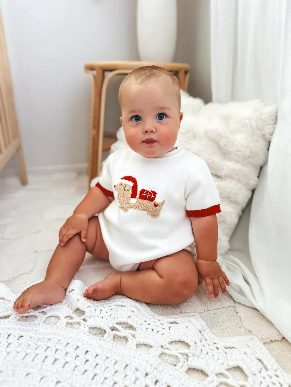 Indigo Dreams Indigo Dreams Santa Paws Bubble Romper