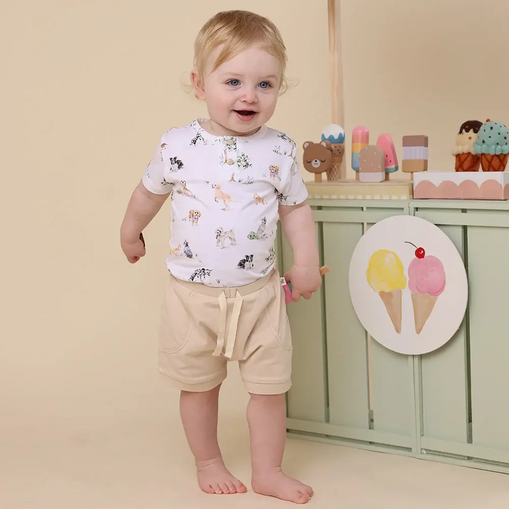Snuggle Hunny Kids Snuggle Hunny Babyccino Organic Shorts