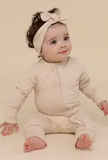 Snuggle Hunny Kids Snuggle Hunny Babyccino Organic Snugglesuit Convertible Romper