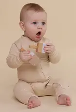 Snuggle Hunny Kids Snuggle Hunny Babyccino Organic Snugglesuit Convertible Romper