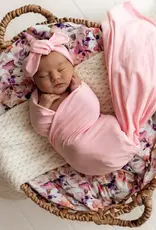 Snuggle Hunny Kids Snuggle Hunny Bubblegum Organic Jersey Wrap & Topknot Set