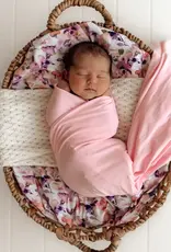 Snuggle Hunny Kids Snuggle Hunny Bubblegum Organic Jersey Wrap & Topknot Set