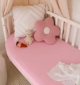 Snuggle Hunny Kids Snuggle Hunny Bubblegum Organic Fitted Cot Sheet