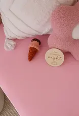 Snuggle Hunny Kids Snuggle Hunny Bubblegum Organic Fitted Cot Sheet