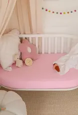 Snuggle Hunny Kids Snuggle Hunny Bubblegum Organic Fitted Cot Sheet