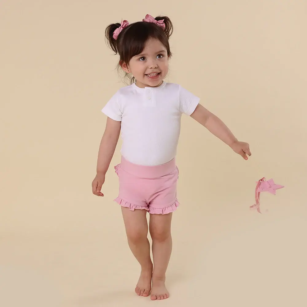Snuggle Hunny Kids Snuggle Hunny Bubblegum Organic Jersey Bloomers