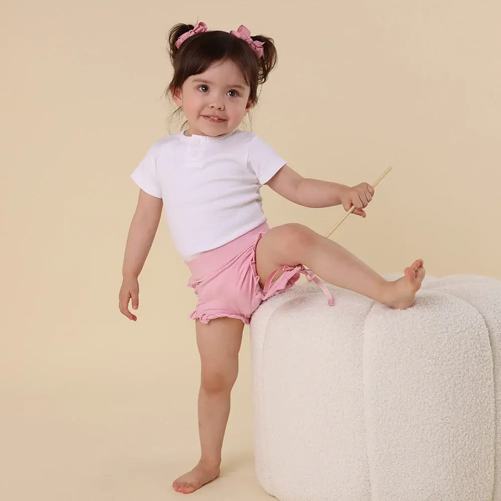 Snuggle Hunny Kids Snuggle Hunny Bubblegum Organic Jersey Bloomers