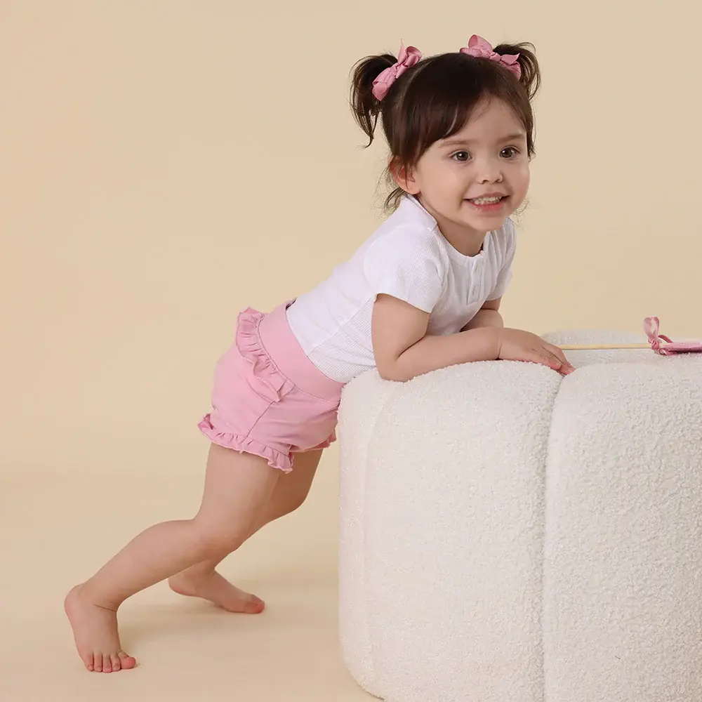 Snuggle Hunny Kids Snuggle Hunny Bubblegum Organic Jersey Bloomers