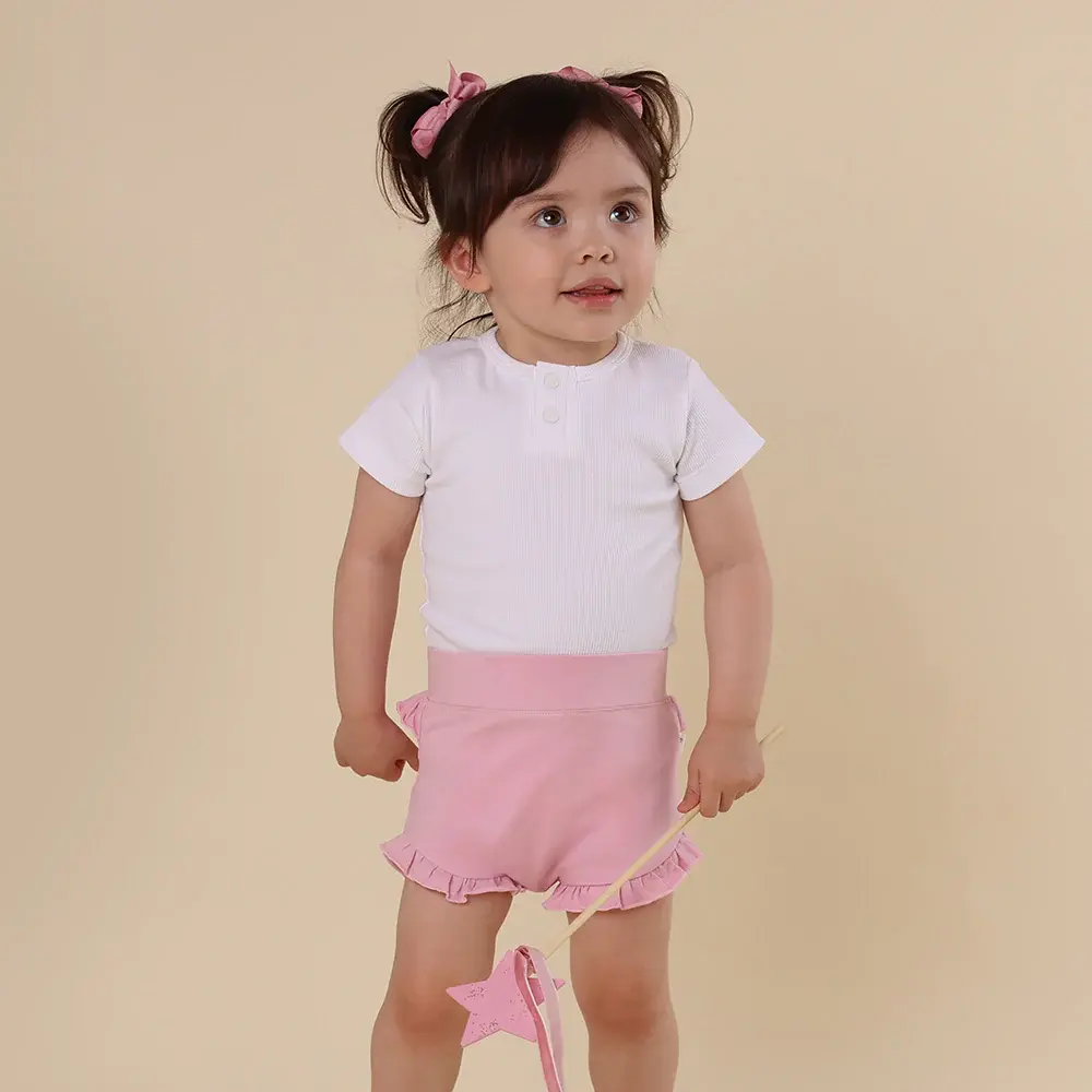 Snuggle Hunny Kids Snuggle Hunny Bubblegum Organic Jersey Bloomers