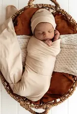 Snuggle Hunny Kids Snuggle Hunny Babyccino Organic Jersey Wrap & Beanie Set
