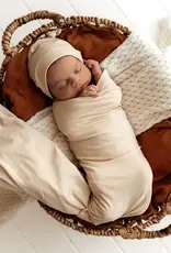 Snuggle Hunny Kids Snuggle Hunny Babyccino Organic Jersey Wrap & Beanie Set
