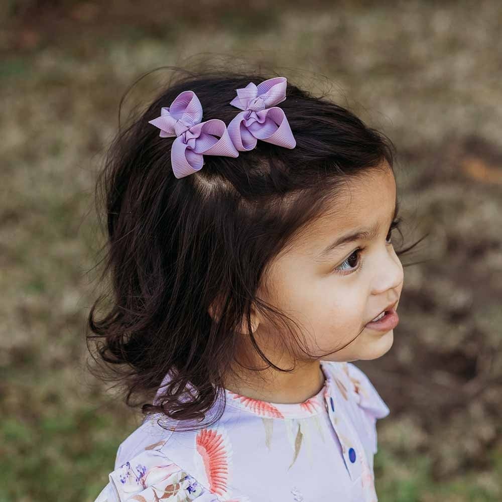 Snuggle Hunny Kids Snuggle Hunny Soft Violet Piggy Tail Hair Clips - Pair