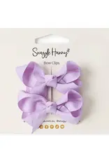 Snuggle Hunny Kids Snuggle Hunny Soft Violet Piggy Tail Hair Clips - Pair