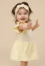 Snuggle Hunny Kids Snuggle Hunny Lemon Sorbet Short Sleeve Organic Dress
