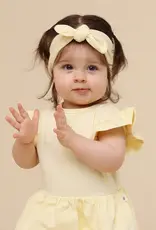 Snuggle Hunny Kids Snuggle Hunny Lemon Sorbet Short Sleeve Organic Dress