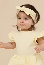 Snuggle Hunny Kids Snuggle Hunny Lemon Sorbet Short Sleeve Organic Dress