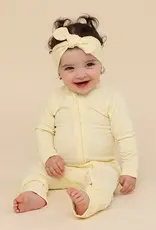 Snuggle Hunny Kids Snuggle Hunny Lemon Sorbet Organic Snugglesuit Convertible Romper