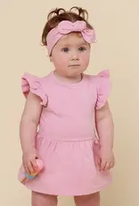 Snuggle Hunny Kids Snuggle Hunny Bubblegum Short Sleeve Organic Dress