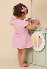 Snuggle Hunny Kids Snuggle Hunny Bubblegum Short Sleeve Organic Dress