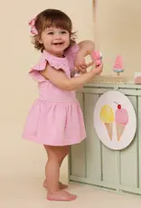 Snuggle Hunny Kids Snuggle Hunny Bubblegum Short Sleeve Organic Dress