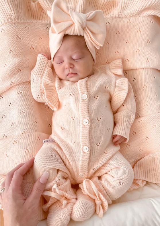 Ziggy Lou Ziggy Lou Classic Knit Romper Primrose